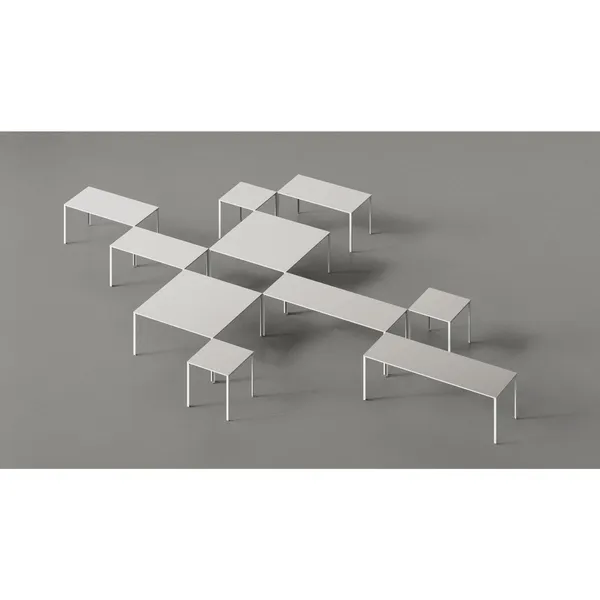 +Halle Grid-bord 80x160 Sort/ Blå Sink
