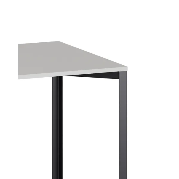 +Halle Grid Tisch 80x160 Hellgrau/ Schwarz