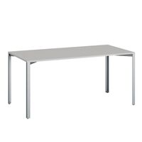 +Halle Grid Tisch 80x160 Hellgrau/ Blau
