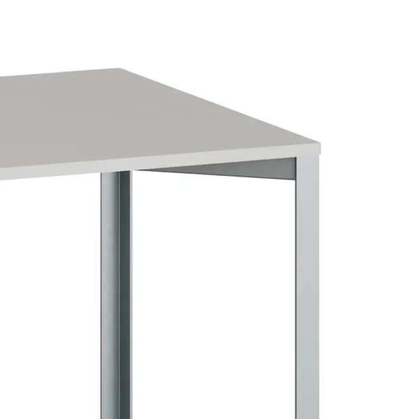 +Halle Grid Tisch 80x160 Hellgrau/ Blau