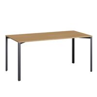 +Halle Grid-bord 80x160 Eik/ Sort