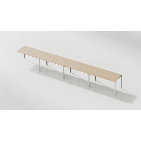 +Halle Grid-bord 80x160 Eik/ Sort