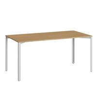 +Halle Grid Tisch 80x160 Eiche/ Hellgrau