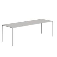 +Halle Grid Table 80x240 Light Gray