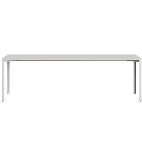 +Halle Grid Table 80x240 Light Gray