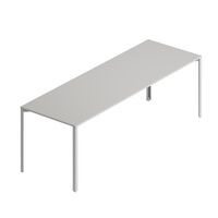 +Halle Grid Table 80x240 Light Gray