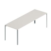 +Halle Grid Tisch 80x240 Weiß/ Hellgrau