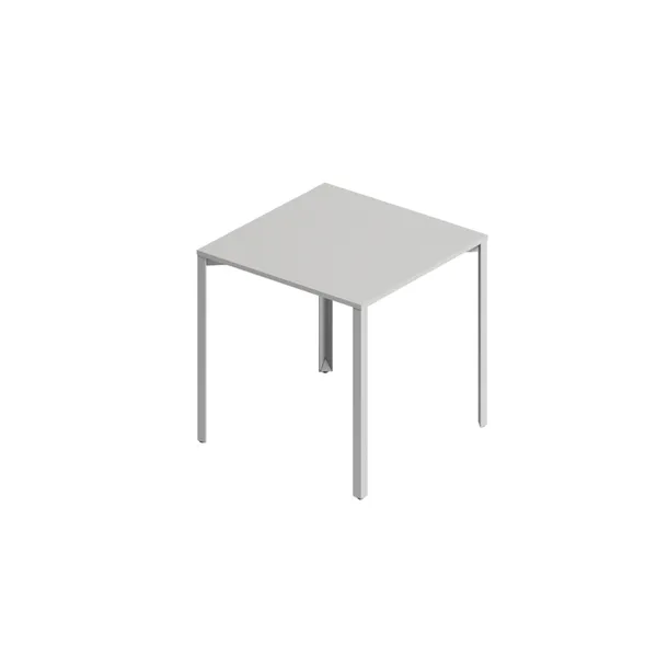 +Table Halle Grid 80x80 Gris Clair