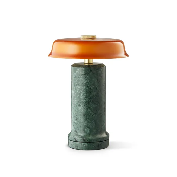 Trip No. 2 Portable Lamp Moss Marble/ Amber