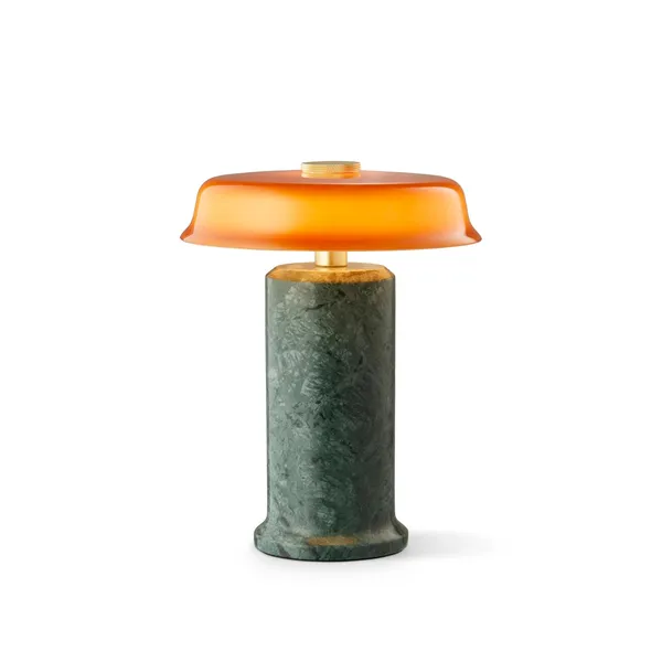 Trip No. 2 Portable Lamp Moss Marble/ Amber