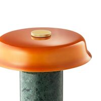 Trip No. 2 Portable Lamp Moss Marble/ Amber