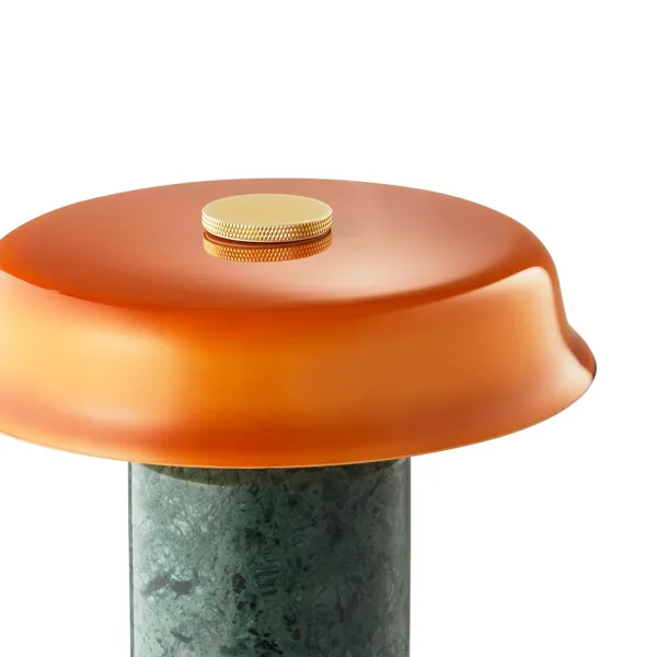 Trip No. 2 Portable Lamp Moss Marble/ Amber