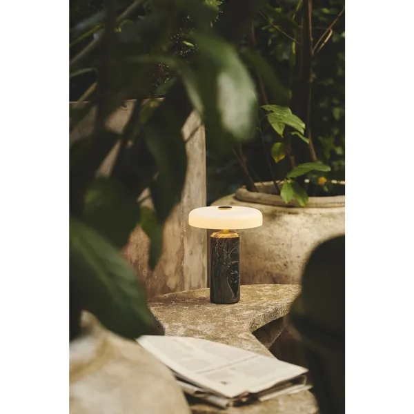 Trip No. 2 Portable Lamp Silver Marble/Rose