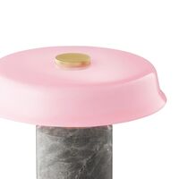 Trip No. 2 Portable Lamp Silver Marble/Rose