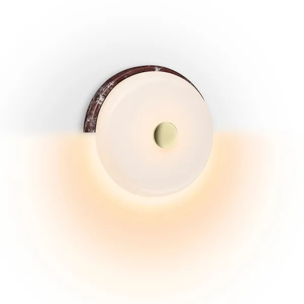 Trip Wall Lamp Burgundy Marble/Glossy Opal