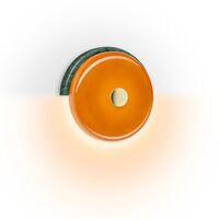 Trip Wandlampe Moosmarmor/ Bernstein