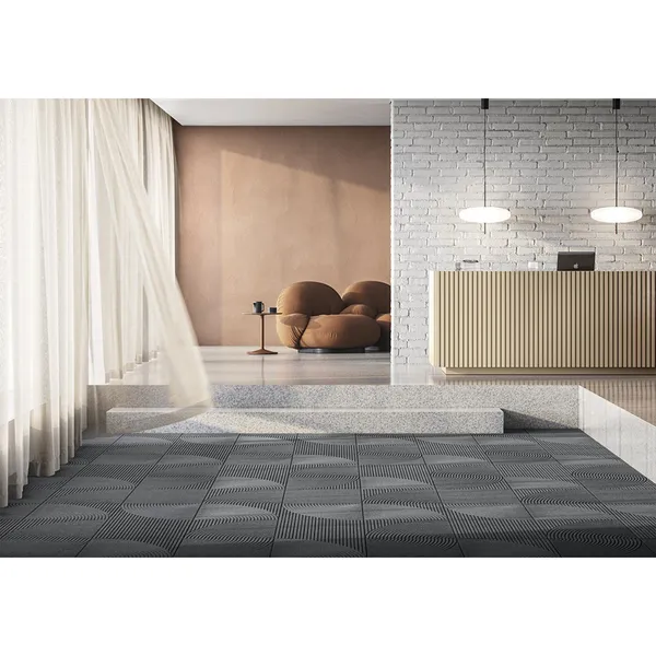 Horizontal & Circular Dørmåtte Zen Grey
