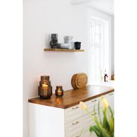Hurricane Reflections Vase/Candlestick Smoked Gray