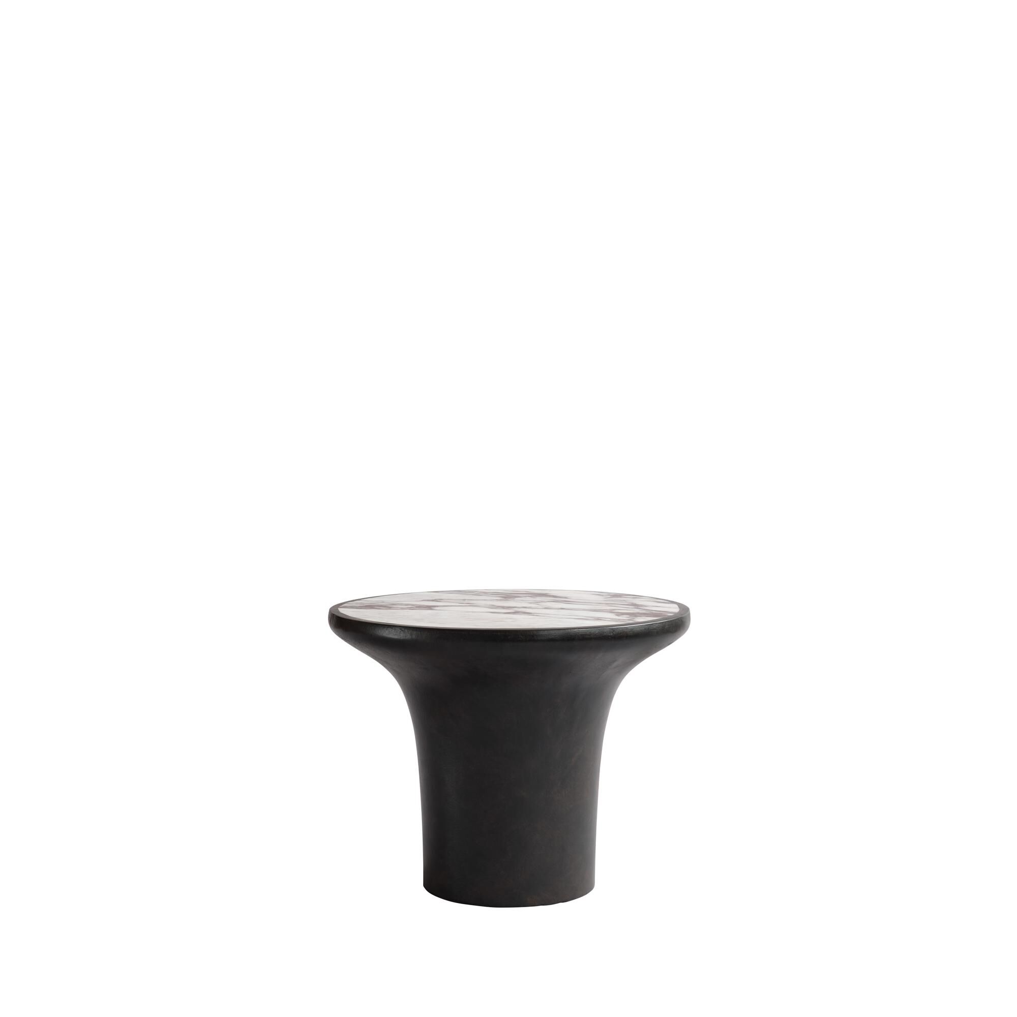 Table d'Appoint Trumpet Basse Calacatta