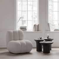 Trumpet Side Table Low Calacatta