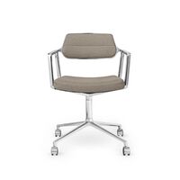 Aluminium / Mørk sand tekstil