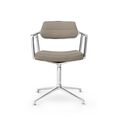 Aluminium / Dunkles Sand Textil