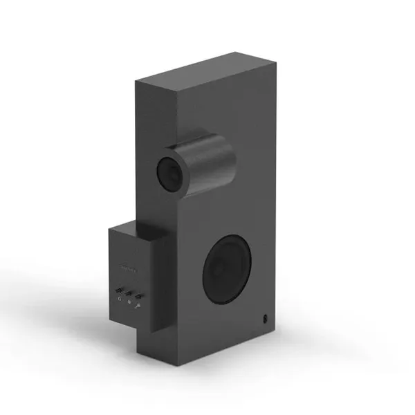 Brutalist Sculpture Speaker Black