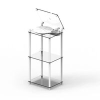 Turntable Table Stand Record Player White