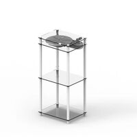 Turntable Table Stand Record Player White