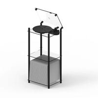 Turntable Table Stand Record Player Black