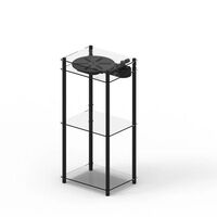 Turntable Table Stand Record Player Black