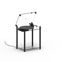 Turntable Table Stand Record Player Black