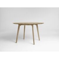 Salon Extendable Table Ø120 Soap-treated Oak