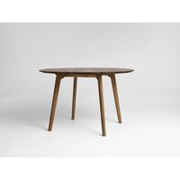 Salon Extendable Table Ø120 Smoked Oak