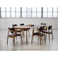 Salon Extendable Table Ø120 Smoked Oak