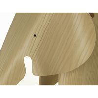 Tabouret Eames Elephant en châtaignier laqué transparent