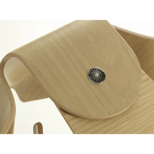 Eames Elephant Stool Clear Lacquered Chestnut