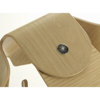 Tabouret Eames Elephant en châtaignier laqué transparent