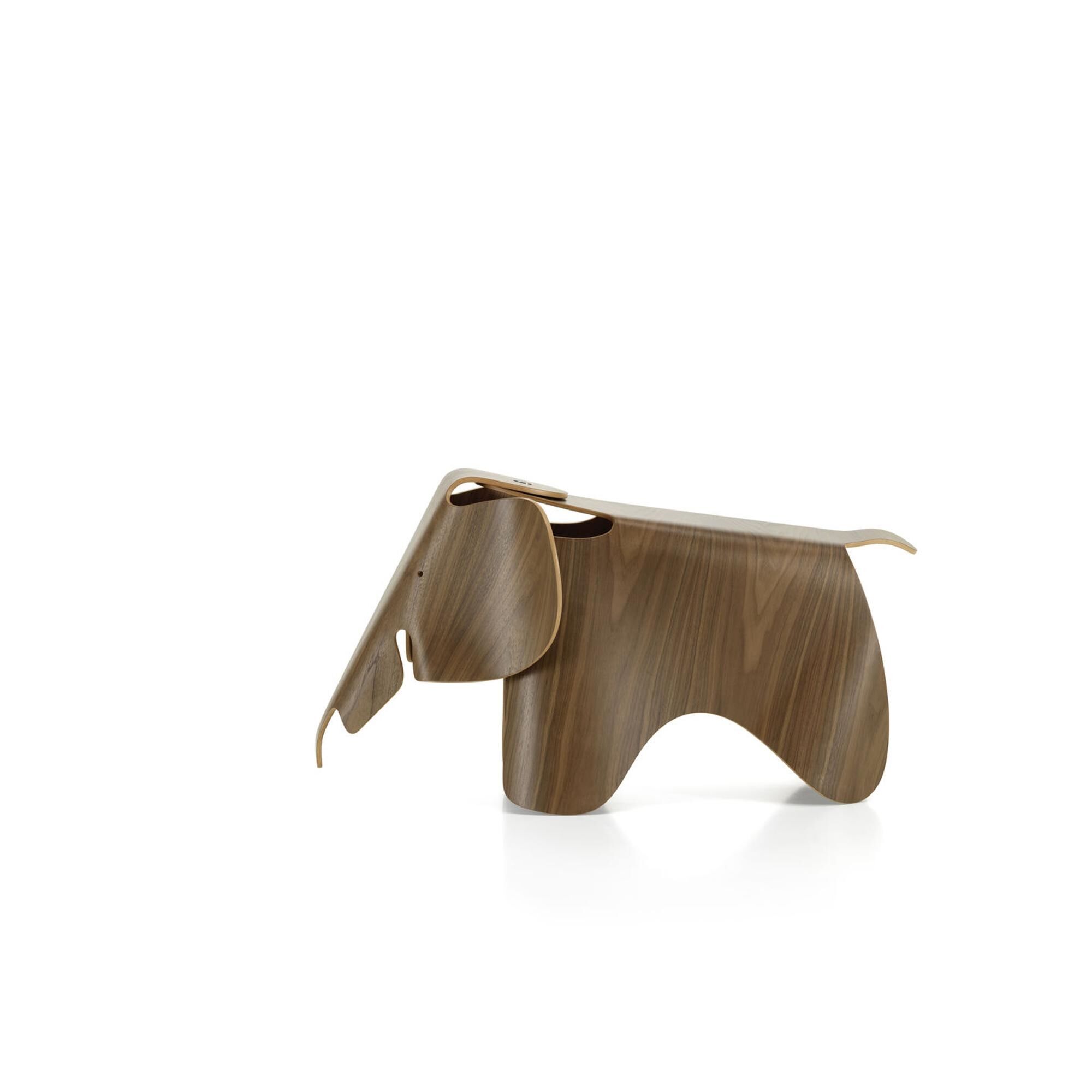Eames Elephant krakk klarlakkert Valnøtt