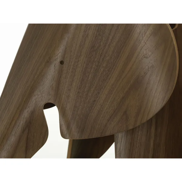 Eames Elephant Stool Clear Lacquered Walnut