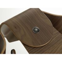 Eames Elephant Stool Helder Gelakt Walnoot