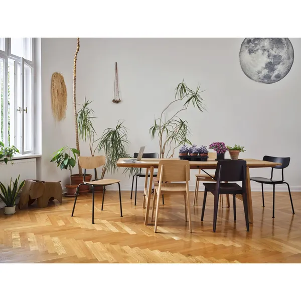 Eames Elephant Stool Clear Lacquered Walnut