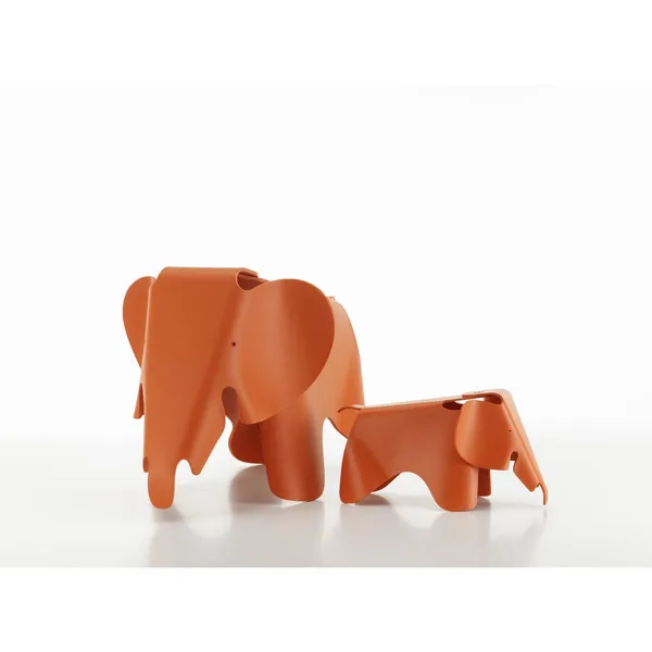 Tabouret Eames Elephant RE Petit Rouge Orange