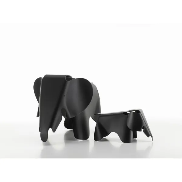 Eames Elephant RE Stool Small Black Black