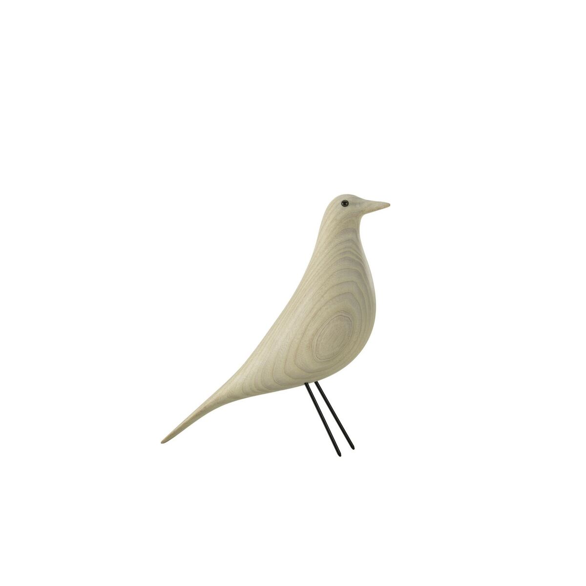 Sculpture d'oiseau Eames House en frêne/blanc coton