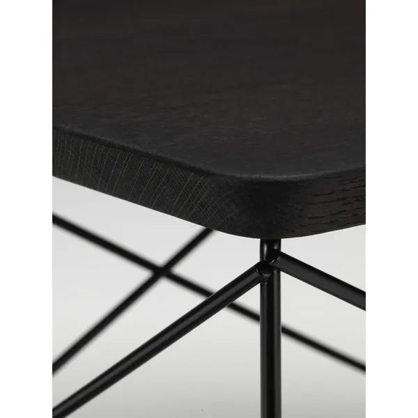 Occasional Table LTR Bedside Table/Side Table Dark Oak/ Black