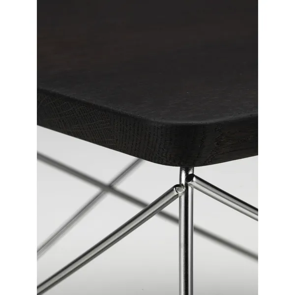 Occasional Table LTR Bedside Table/Side Table Dark Oak/Stainless Steel