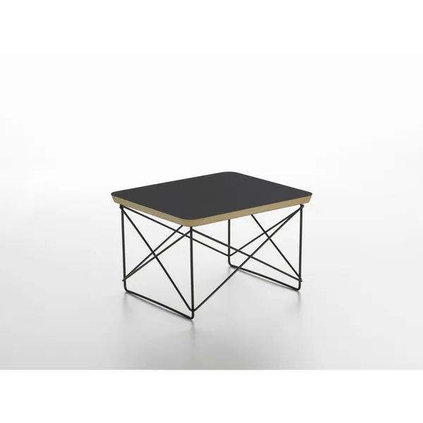 Occasional Table LTR Bedside Table/Side Table Black Laminate/ Black