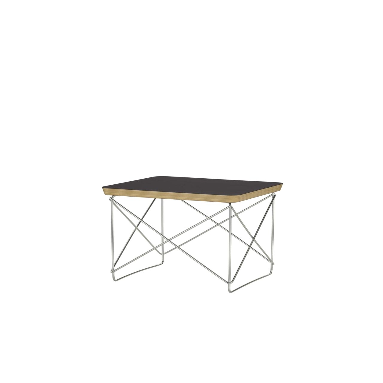 Occasional Table LTR Sengebord/Sidebord Sort Laminat/Rustfri Stl
