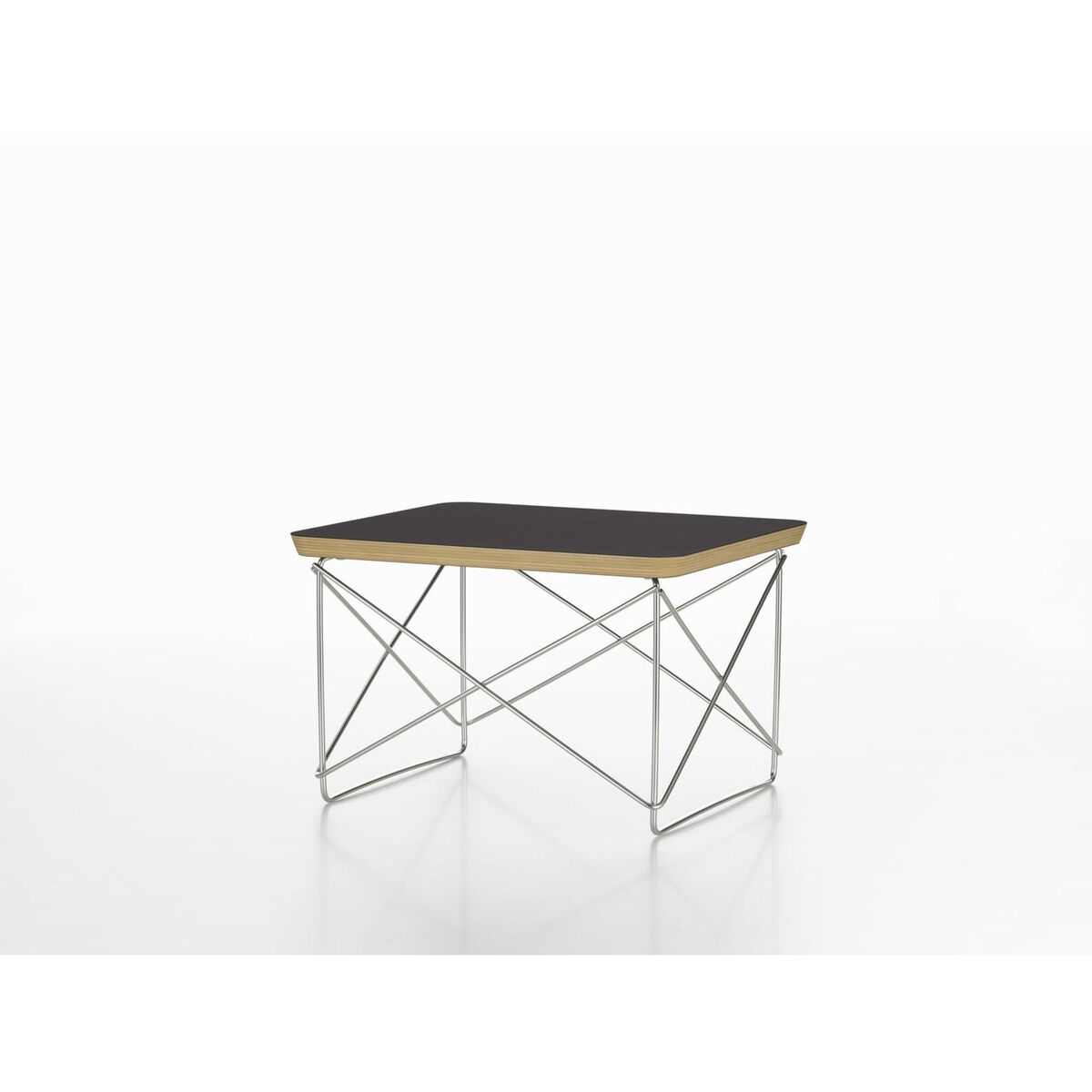 Occasional Table LTR Sengebord/Sidebord Sort Laminat/Rustfri Stål
